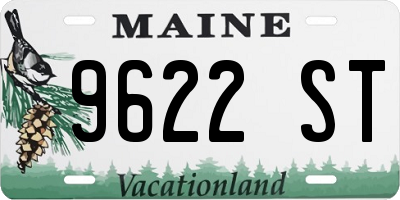 ME license plate 9622ST