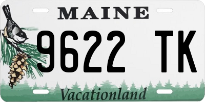 ME license plate 9622TK