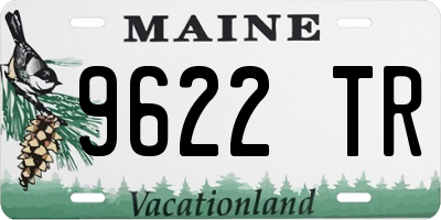 ME license plate 9622TR