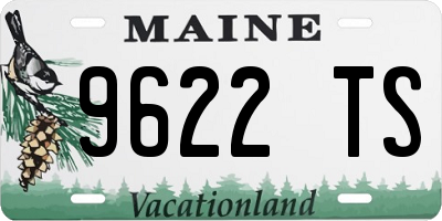 ME license plate 9622TS