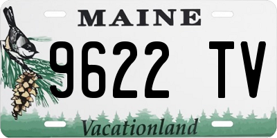 ME license plate 9622TV