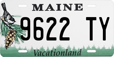 ME license plate 9622TY