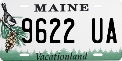 ME license plate 9622UA