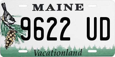 ME license plate 9622UD
