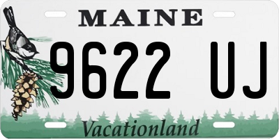 ME license plate 9622UJ