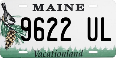 ME license plate 9622UL