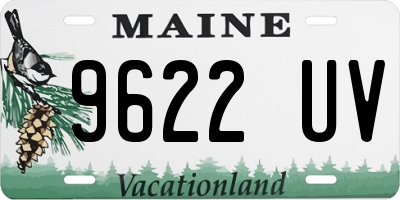 ME license plate 9622UV