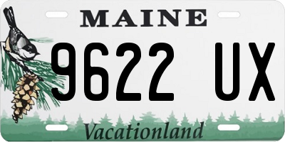 ME license plate 9622UX