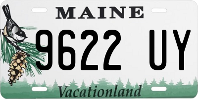 ME license plate 9622UY