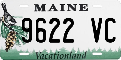 ME license plate 9622VC