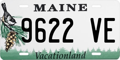 ME license plate 9622VE