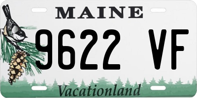 ME license plate 9622VF