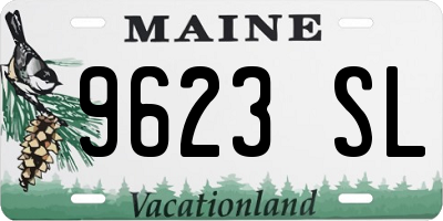 ME license plate 9623SL