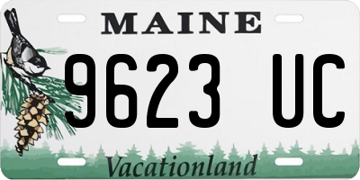 ME license plate 9623UC