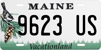 ME license plate 9623US