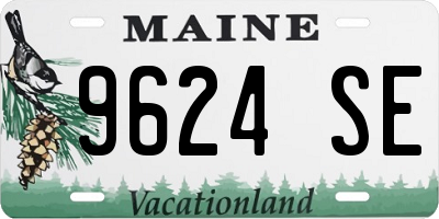 ME license plate 9624SE