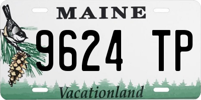 ME license plate 9624TP