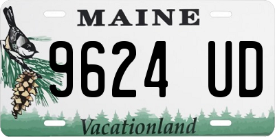 ME license plate 9624UD