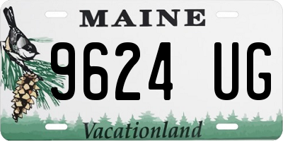 ME license plate 9624UG