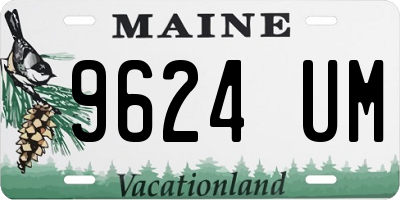 ME license plate 9624UM