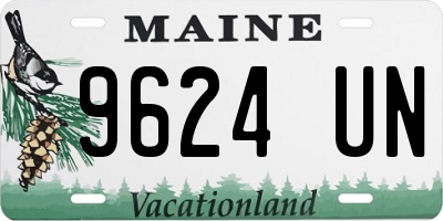 ME license plate 9624UN