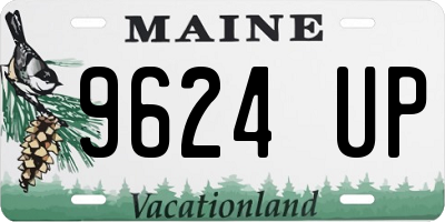 ME license plate 9624UP