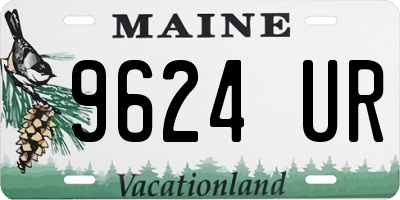 ME license plate 9624UR