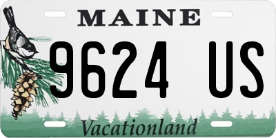 ME license plate 9624US