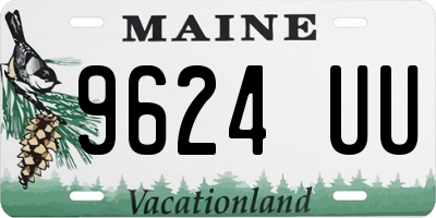 ME license plate 9624UU