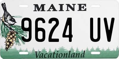 ME license plate 9624UV