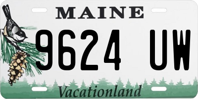 ME license plate 9624UW