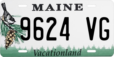 ME license plate 9624VG