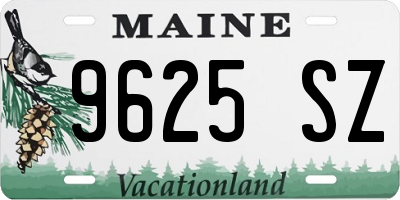 ME license plate 9625SZ