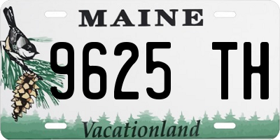 ME license plate 9625TH