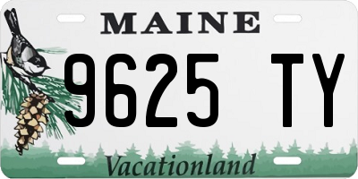 ME license plate 9625TY