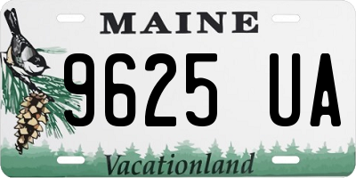 ME license plate 9625UA