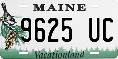 ME license plate 9625UC