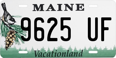 ME license plate 9625UF