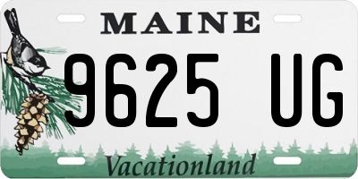 ME license plate 9625UG