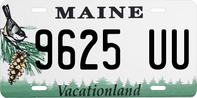 ME license plate 9625UU