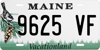 ME license plate 9625VF