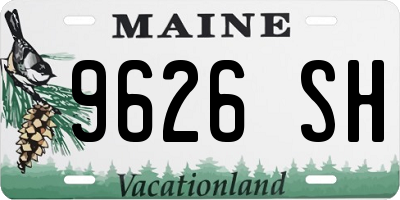 ME license plate 9626SH