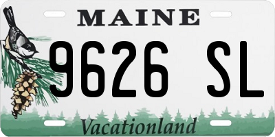 ME license plate 9626SL