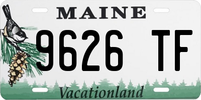 ME license plate 9626TF