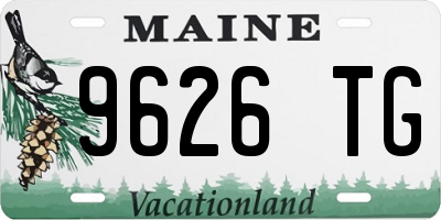 ME license plate 9626TG
