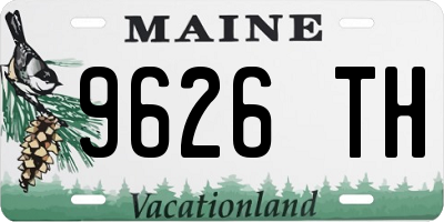 ME license plate 9626TH