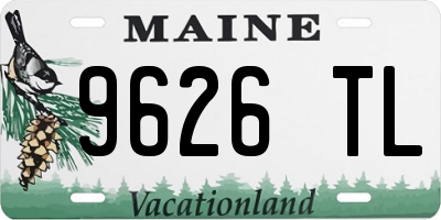 ME license plate 9626TL