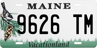 ME license plate 9626TM