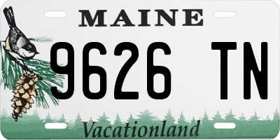 ME license plate 9626TN