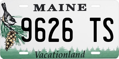 ME license plate 9626TS